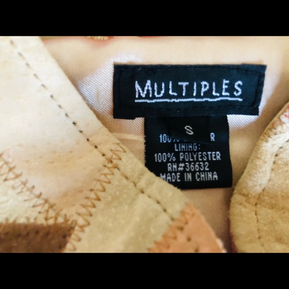 Multiples Brand Suede Leather Jacket - Picture 2 of 2